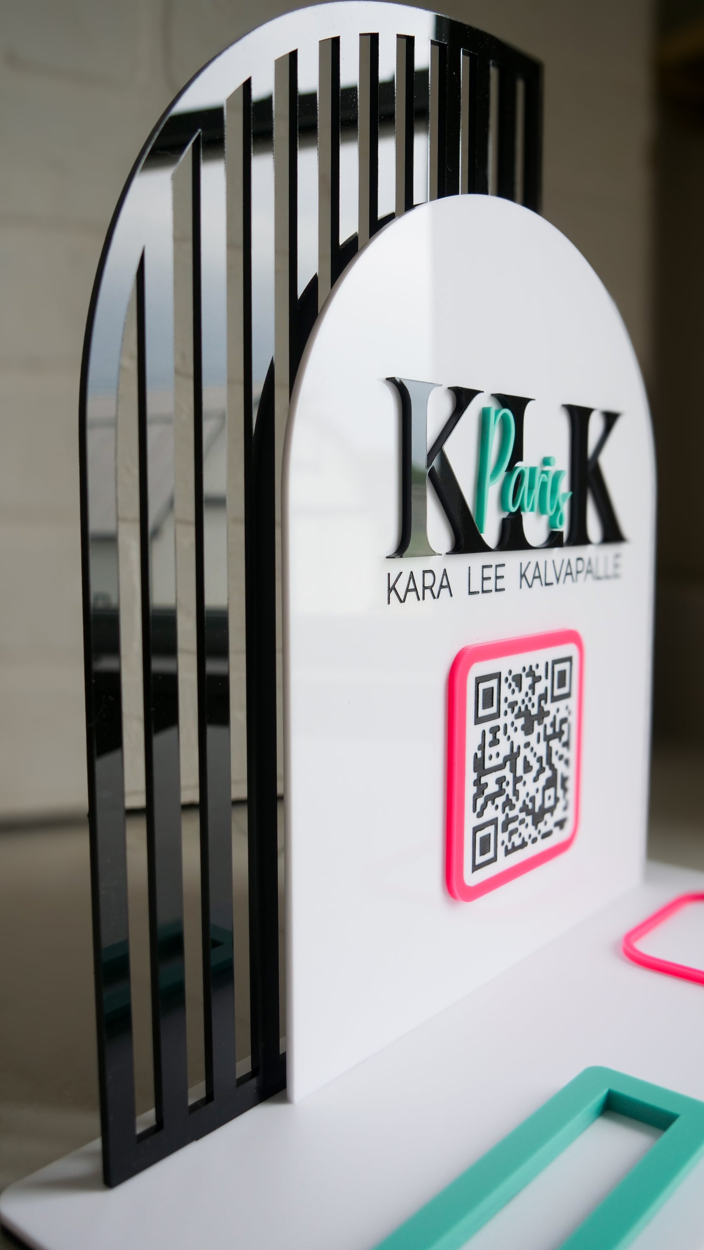 Social Media QR Code Stand
