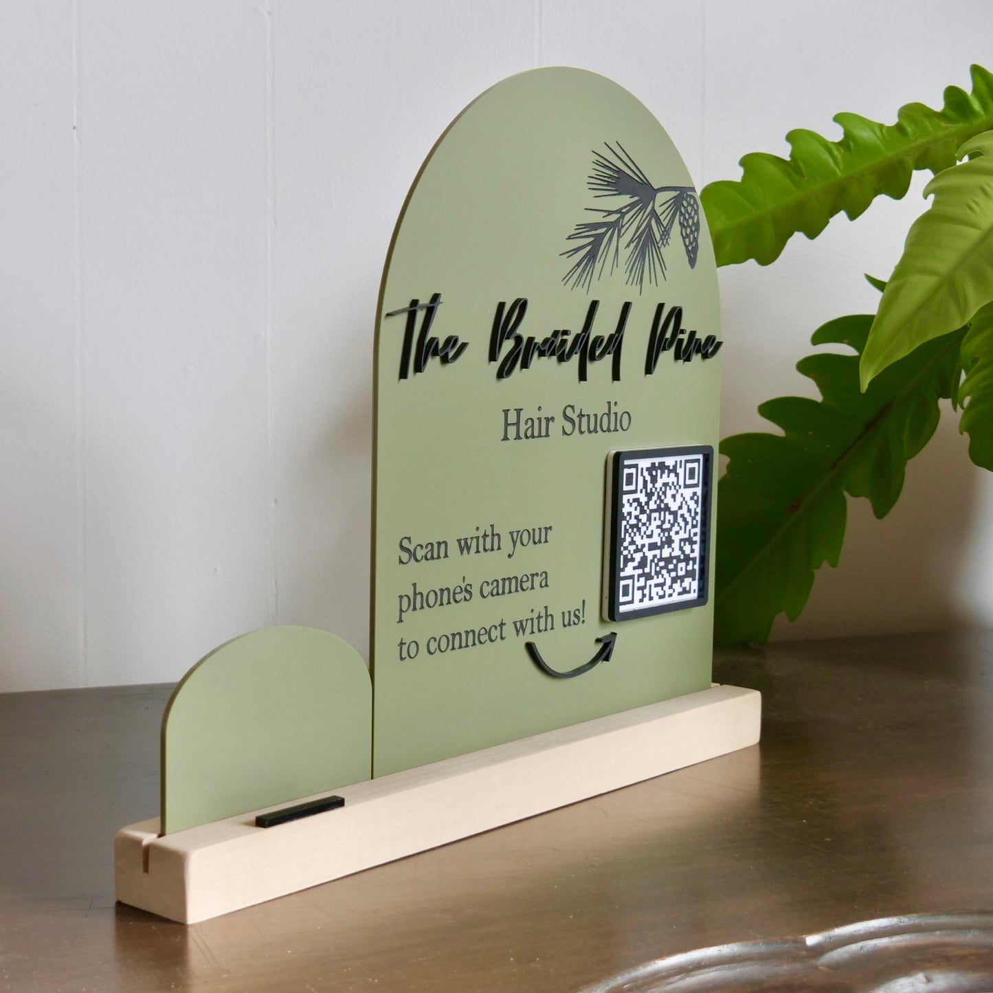 Social Media QR Code Stand