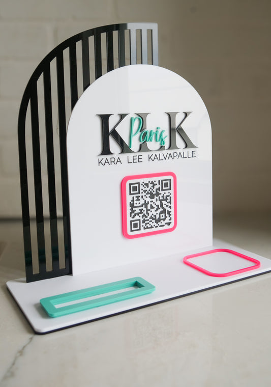 Social Media QR Code Stand