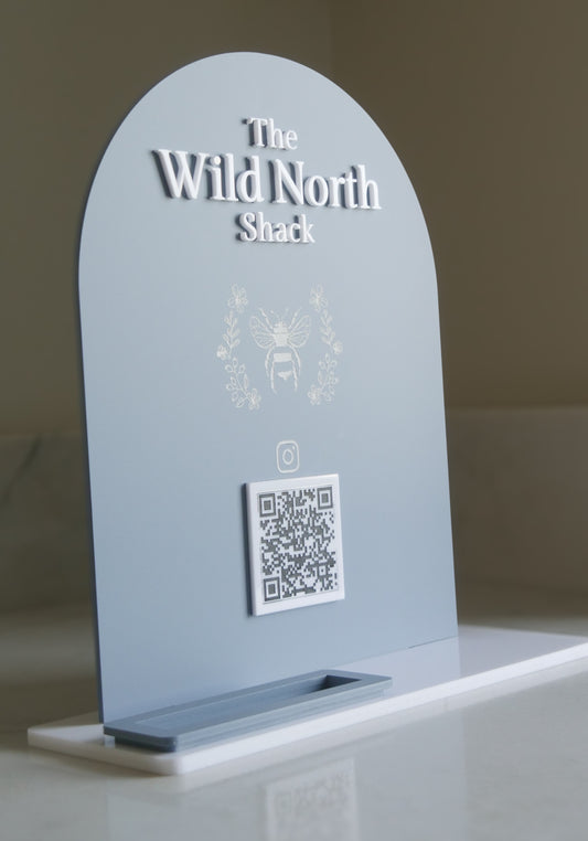 Social Media QR Code Stand