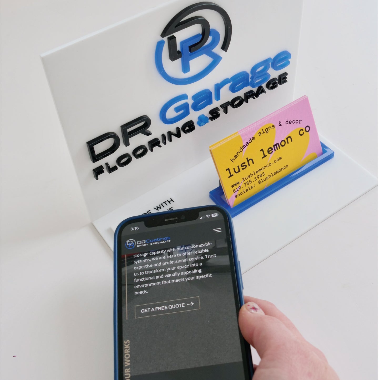 Custom Business Card Holder with Logo & NFC Integration