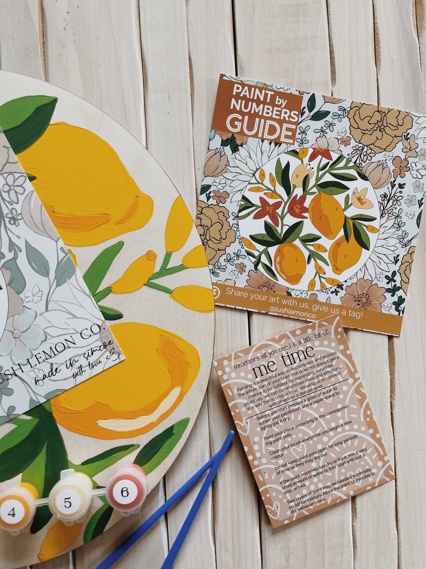 Paint By Numbers Kit - Lemons