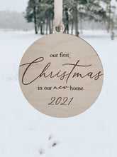 Load image into Gallery viewer, &#39; Our First Christmas In Our New Home&#39; Ornament - 2023 + 2024
