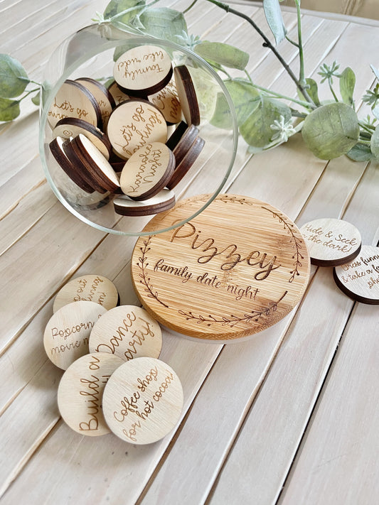 Family Date Night Token Jar